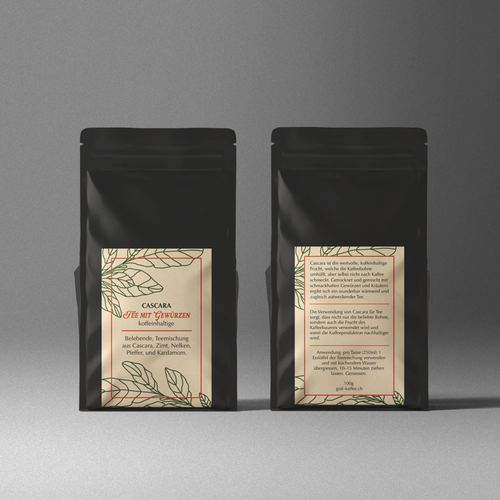 Cascara tea label Design réalisé par just.chaosofart