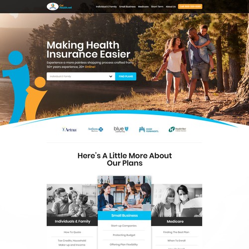 Established health insurance website in need of creative and original re-think Design by Maddy Creative