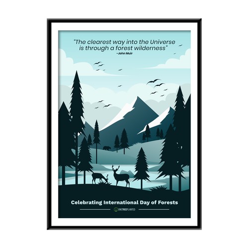 Awesome Poster for International Day of Forests Design por Rahrakai