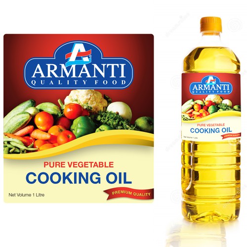 New product label Armanti Vegetable Oil Product label contest