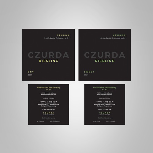 Riesling wine lable | Product label contest