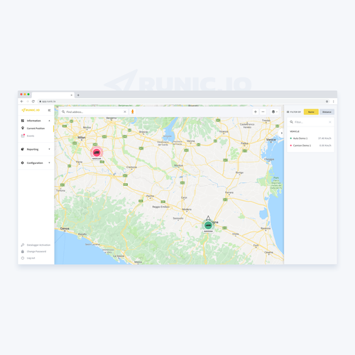 Runic.io GPS tracking web application refactoring Design by Sasha Grey
