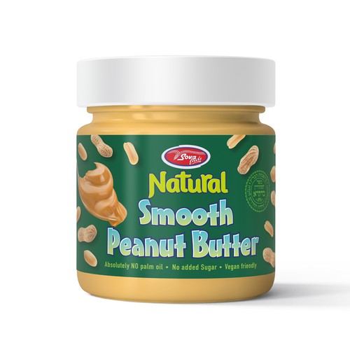 design a modern label for a New all natural peanut butter Design by KforKITE