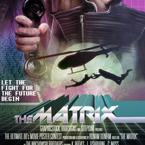 Create your own ‘80s-inspired movie poster! Design by Artheswara