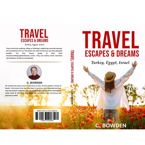 Cover for a travel/autobiography/brief essay book Design by NoBoundaries