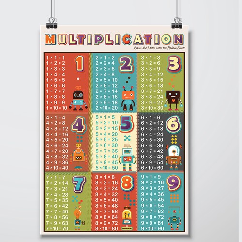 Create an eye-catching & playful educational poster - 1st in a