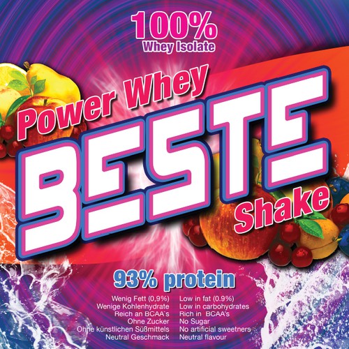 Diseño de Striking, colourful, fruity label needed for the best Protein de AngelDesign