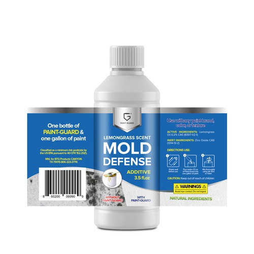 Paint Additive Label Redesigned for Store Shelves Design by creationMB