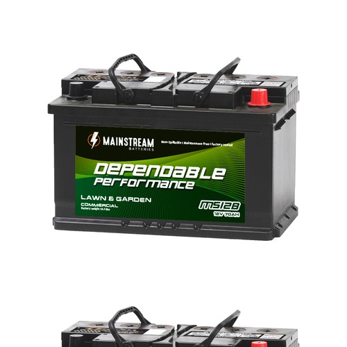 Design a professional automotive battery label Concours Packaging