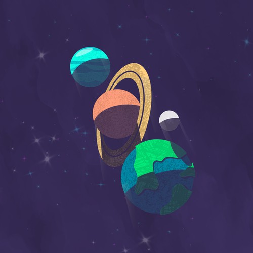 Planets illustration Design by Isa Benbela