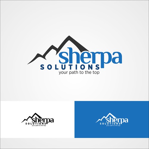 Create a powerful logo for Sherpa Solutions that will make people want to climb the career ladder Diseño de capadoci