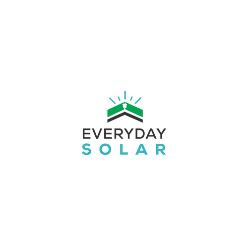 Everyday Solar Logo Design Diseño de Rocket_Racoon