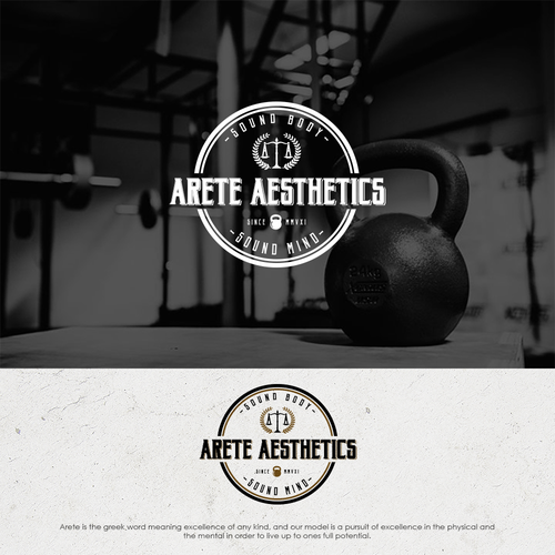 Create a vintage feeling yet modern style logo with classical elements for a health and fitness company Design réalisé par M E L O