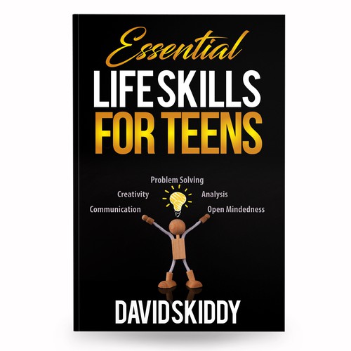 A powerful ebook cover for Essential Life Skills For Teens Design réalisé par anisha umělec