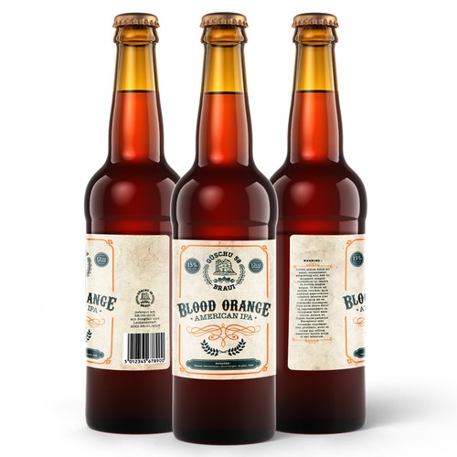 Label for handcrafted Beers Diseño de @andygunawan