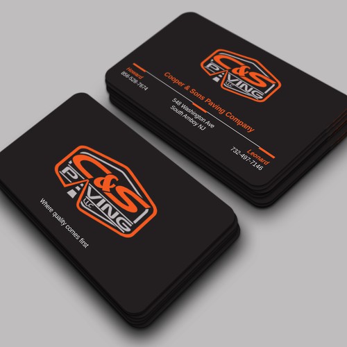 Design We are an asphalt paving company  card with character, style, stands out from everyone nothing bland no white ,add stuff por LAXMI DESIGNHUB