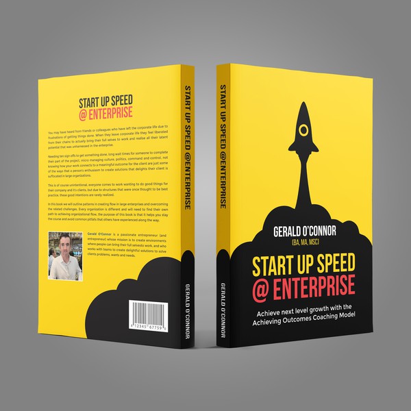 Design by Shreya007⭐️ titled "Book Cover: Start Up Speed @ Enterprise"