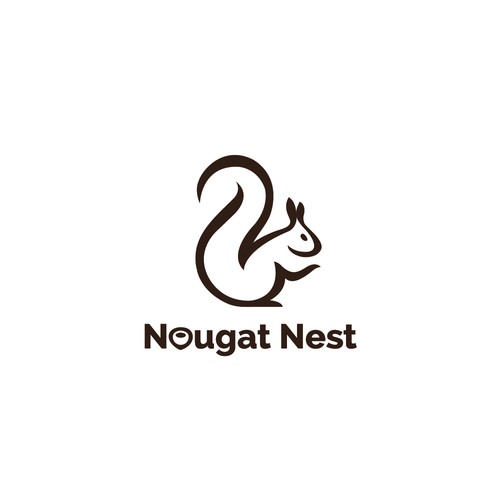 Simple yet elegant Squirrel design Diseño de Greycell design