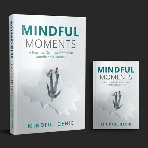 Catchy book cover design for my mindful meditation book. Design by DZINEstudio™