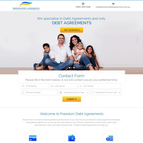 Make an awesome landing page that will generate enquiries Design by KashiArts