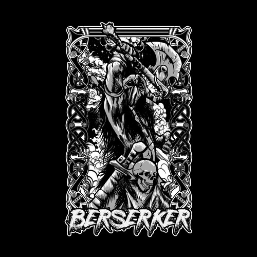 Create the design for the "Berserker" t-shirt Diseño de fenkurniawan