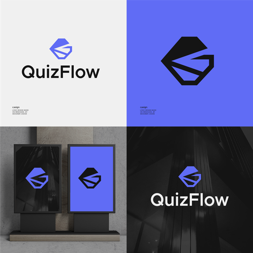 We need a powerful logo design for our AI Quiz Flow SaaS Design by casign