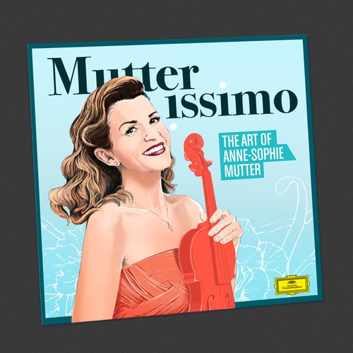 Illustrate the cover for Anne Sophie Mutter’s new album Diseño de CamiloGarcia