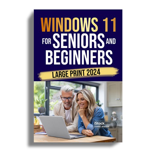 Windows 11 guide in large print Design by Mr.TK