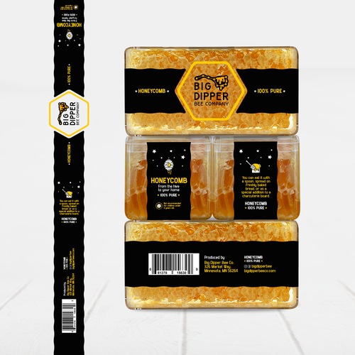 Design a label for my home grown Honey Comb Design by Nat*Design