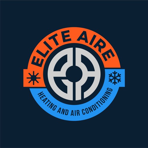 Heating and air logo to appeal to high end residential customers  and commercial customers that shows the customer elite-ontwerp door jemma1949