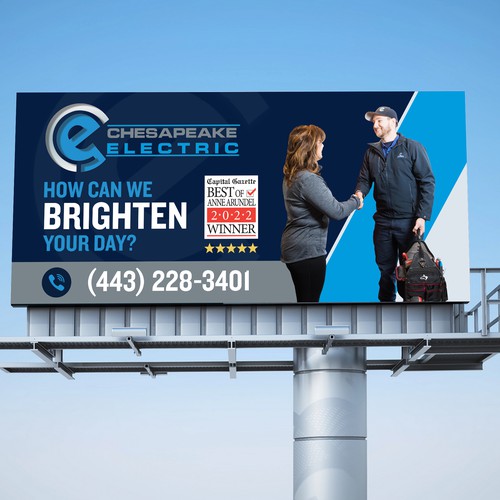 Chesapeake Electric Billboard Design by BrainStorm.