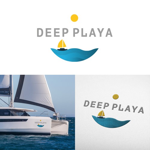 Catamaran boat, family moving to live on board, logo and name design Design by TwoPlusOne