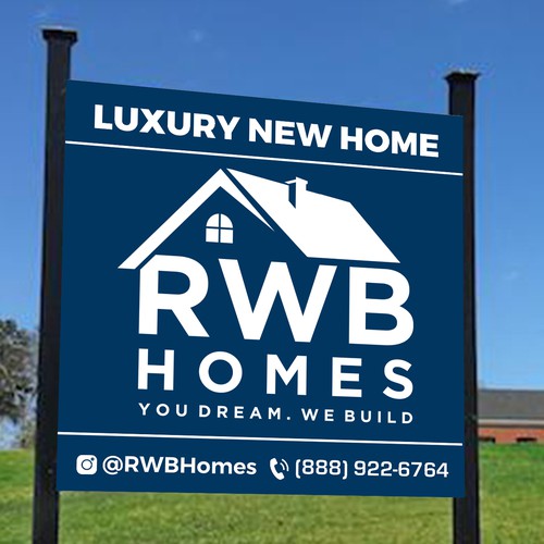 Signage for Luxury Home Builder Design by radhekrishna