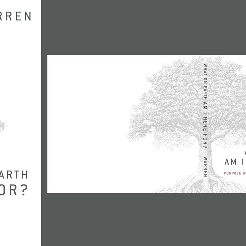 Book cover redesign for "What on Earth Am I Here For? The Purpose Driven Life" by Rick Warren Design by warren nutrition