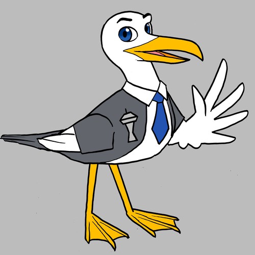 We need a Seagull mascot Design réalisé par Salmon Design