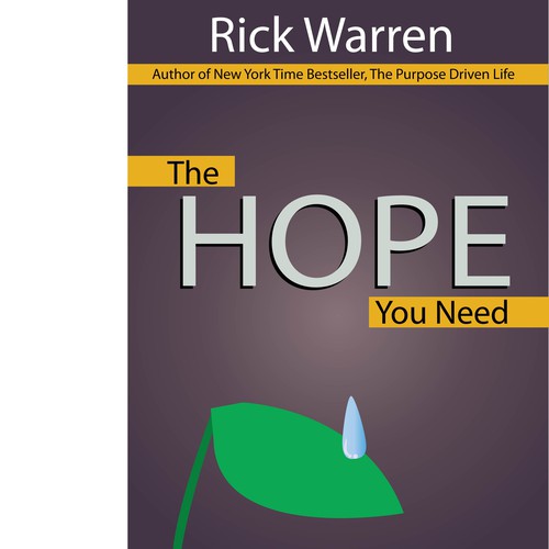 Design Rick Warren's New Book Cover Design von firdol