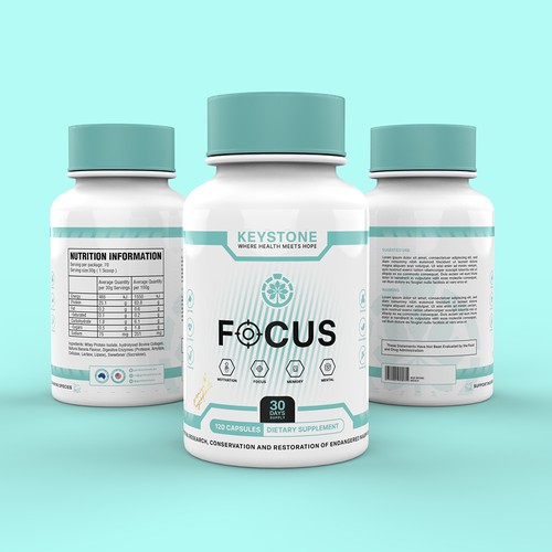 Label for a new supplement brand Design by Muhiuddin99