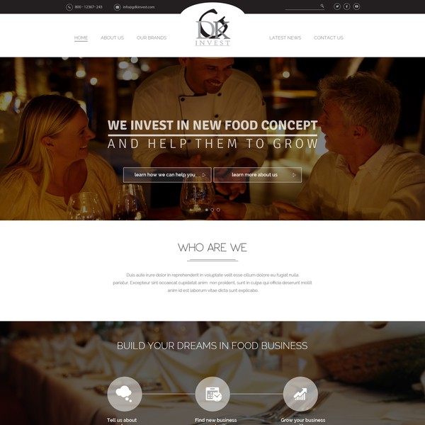 Design for a food franchises