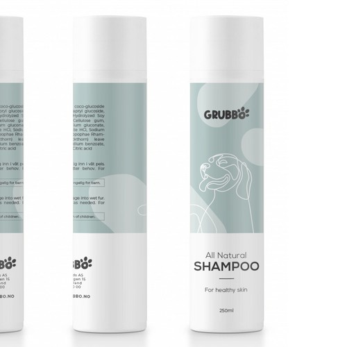 Design label for dog shampoo Design by intanamir