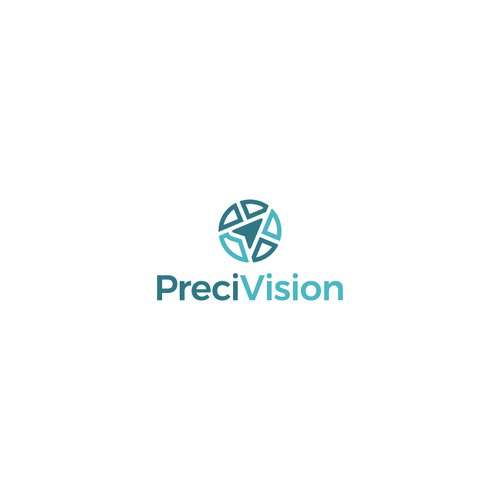 Design a modern logo for PreciVision (Precise Vision), a precise 3D ...