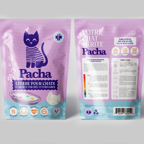 Cat Litter startup Minimalistic packaging - Contest Design by agooshe