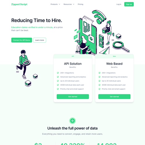 Design a Modern 1 page website for a software Startup! Design by Vittorio Longo