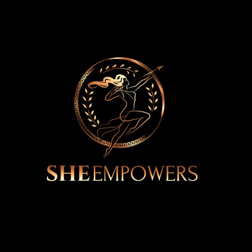 SHEempowers - luxurious design of a woman preferrably in some kind of a circle to appeal to women professionals Design by Marvelous Maria