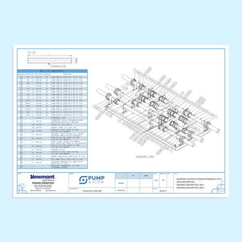 Title block for technical drawings Design réalisé par You ®