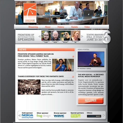 Powerful Technology Conference Website Design by IvanVB