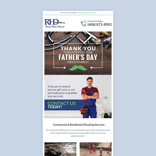 Proud partner of green bay packers needs father's day contest follow up  email, Email contest