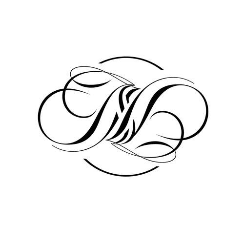 Wedding monogram logo for neel & nidhi's wedding