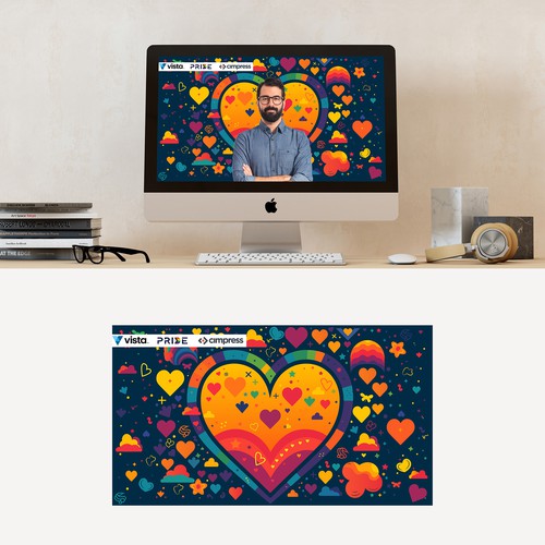 Virtual backgrounds for PRIDE month (multiple winners) Design von Pawan Kumar Droch