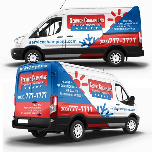 Van Wrap For Service Company Design by Heartmodjo