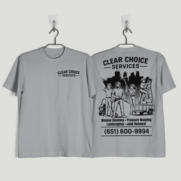 Clear Choice Services T-Shirt Design 